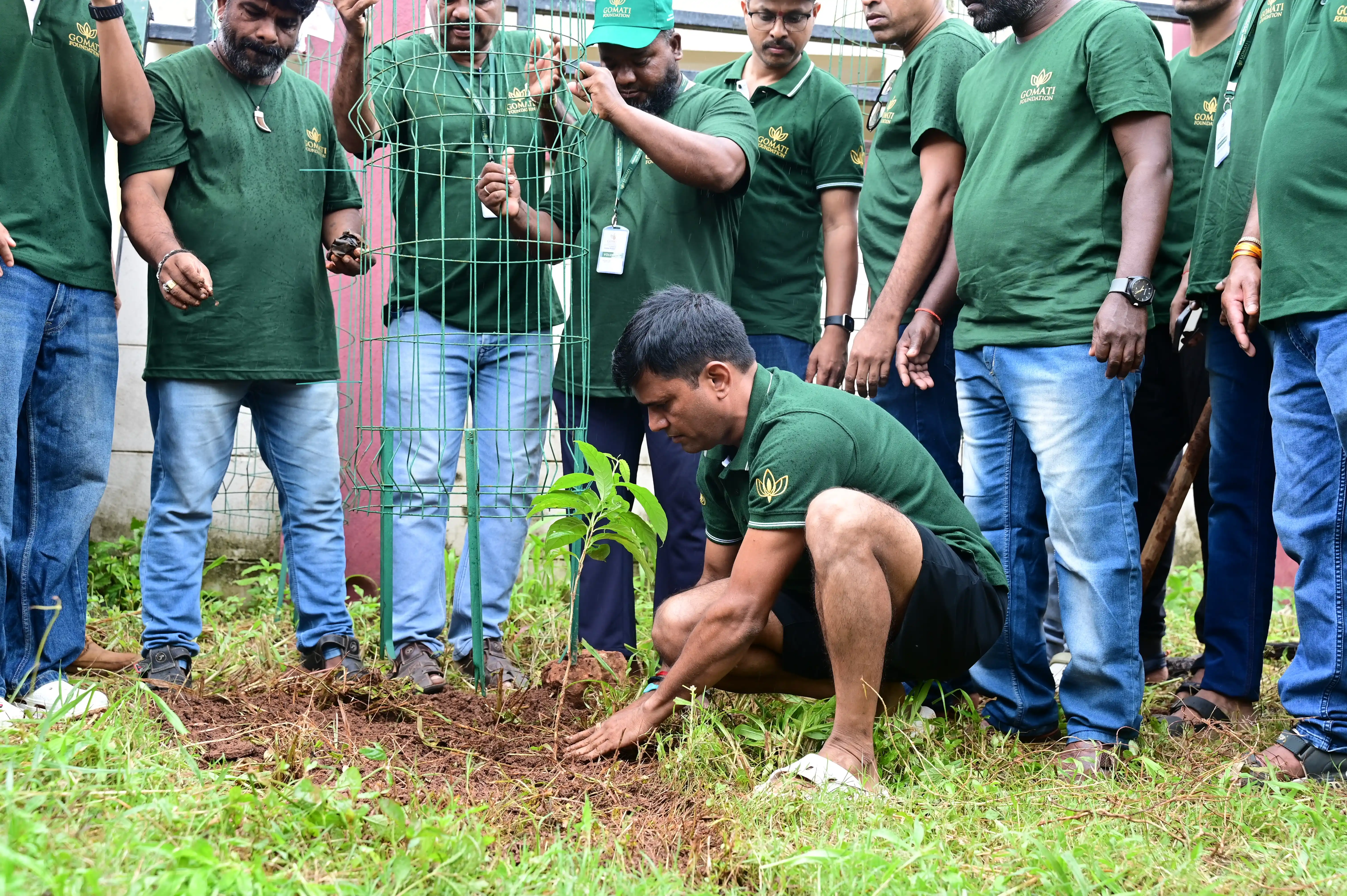 Kamla Sir Planting Tree Sapling During Ek Ped Maa Ke Naam Campaign